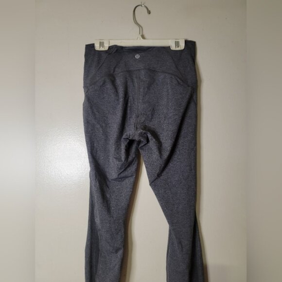 Lululemon Train Times 7/8 Leggings 25 Heathered Black - Picture 3 of 8